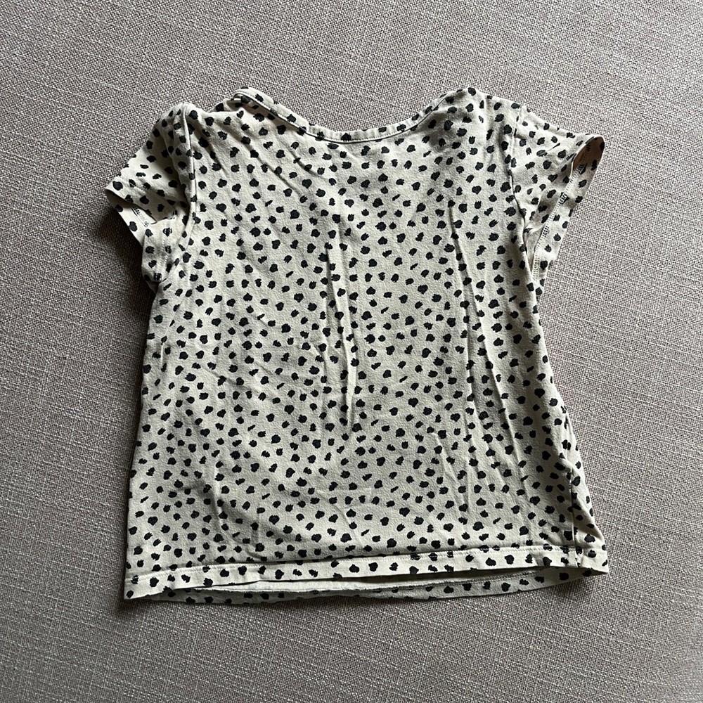 Polka Dot Kids Shirt - Black and White